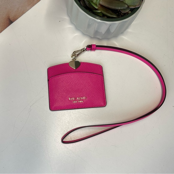 (new+tag) Kate Spade ID lanyard/card holder (retail) style Spencer pink - Picture 5 of 7